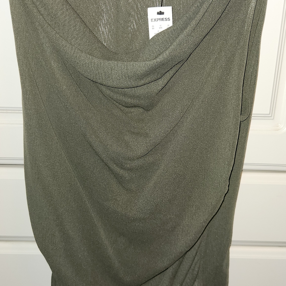 Express Forest Green Elegant Dress
